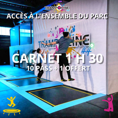 Carnet 10 PASS 1 h 30 + 1 entrée offerte